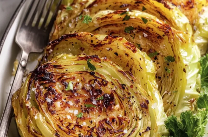 Crispy Roasted Cabbage Steaks
