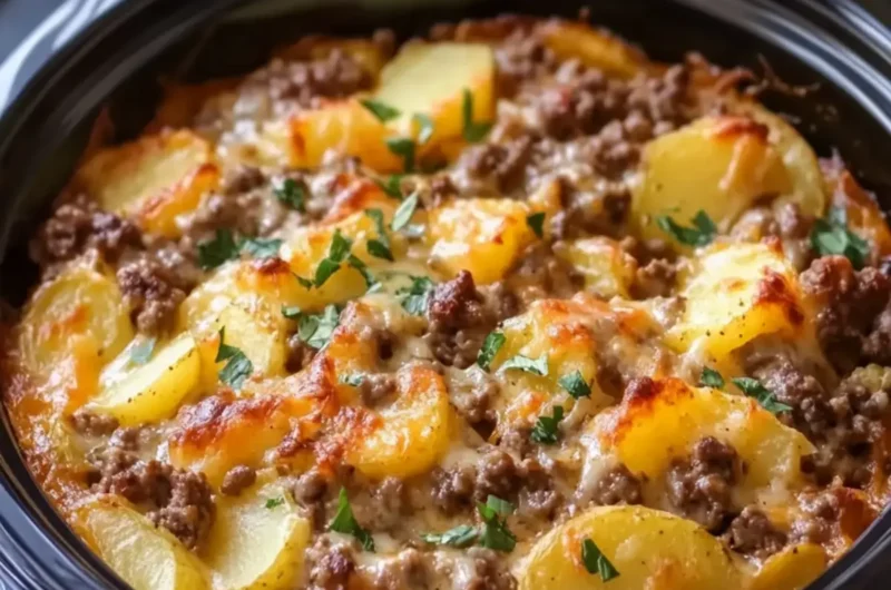 Crockpot Hamburger Potato Casserole