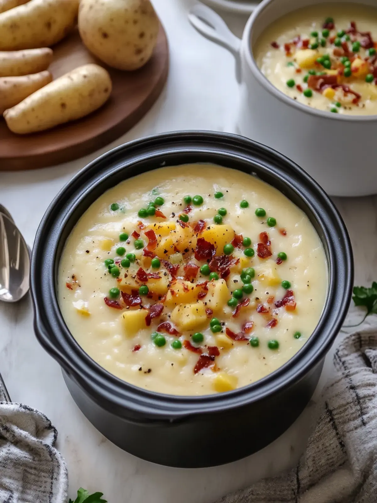 Creamy Slow Cooker Loaded Baked Potato Soup You’ll Crave 5 Slow Cooker Loaded Baked Potato Soup