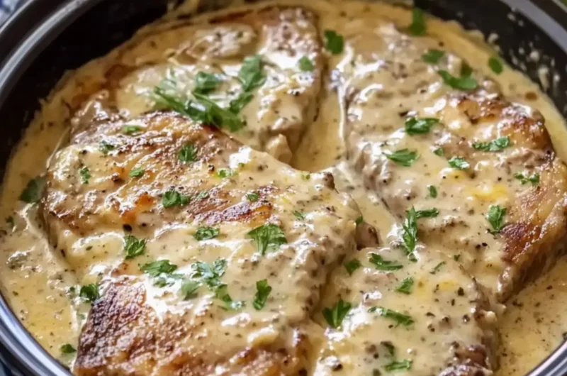 Slow Cooker Creamy Ranch Pork Chops