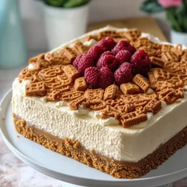 Decadent No-Bake Lotus Biscoff Cheesecake for Sweet Cravings