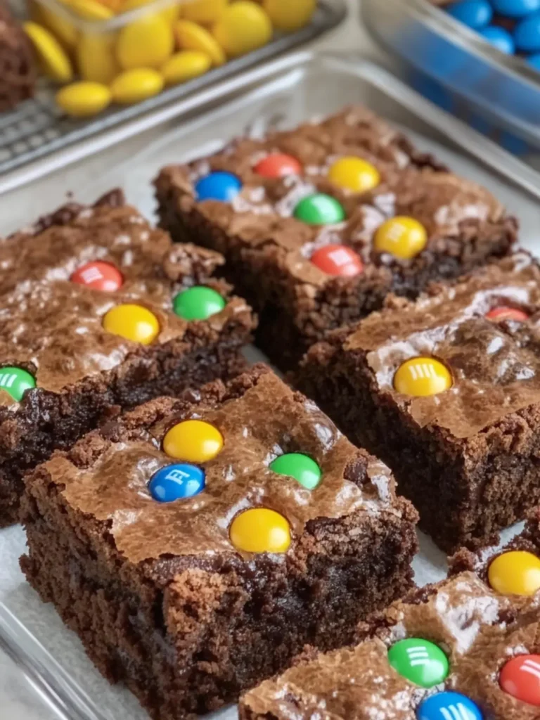 Super Fudgy M&M Brownies That Will Melt Your Heart 3 Super Fudgy M&M Brownies