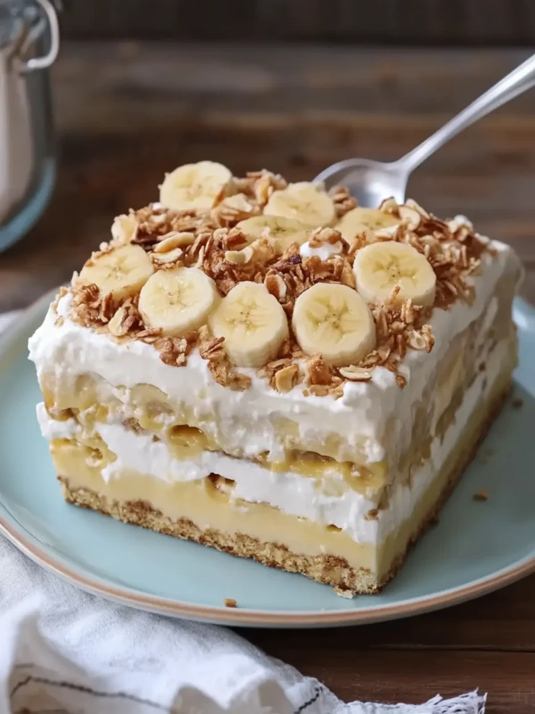 Decadent No-Bake Banana Pudding Dessert Lasagna to Wow! 2 No-Bake Banana Pudding Dessert Lasagna