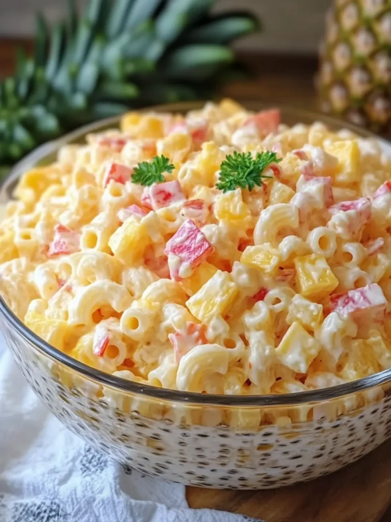 Pineapple Cheese Macaroni Salad: A Fun Twist on Tradition 2 Pineapple Cheese Macaroni Salad