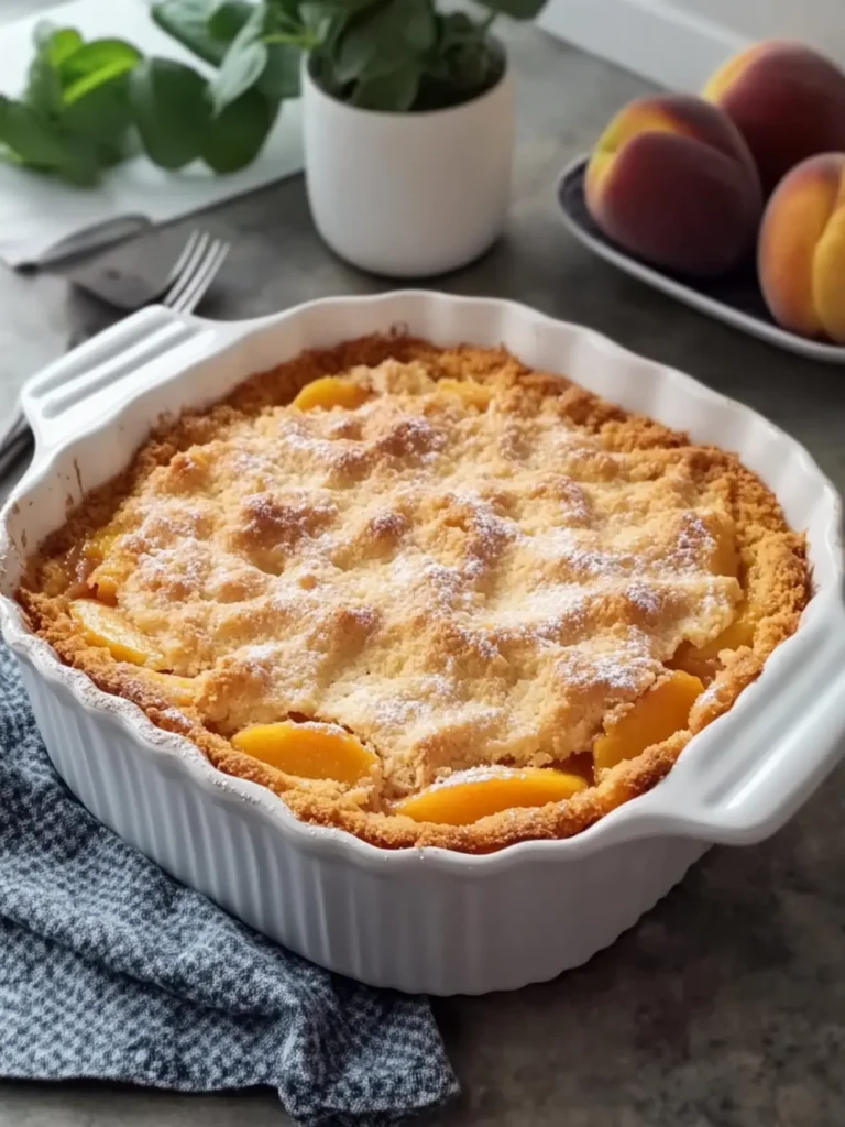 Easy Peach Cobbler with Cake Mix for a Cozy Night In 4 Peach Cobbler with Cake Mix