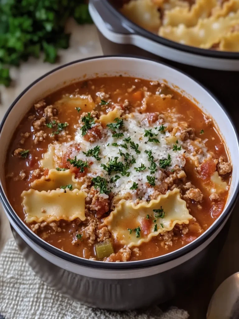 Savory Slow Cooker Lasagna Soup Your Family Will Devour 3 Slow Cooker Lasagna Soup