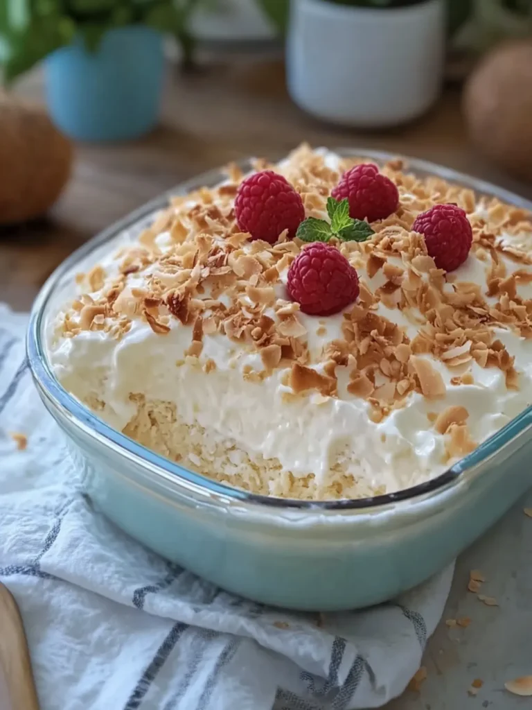 No-Bake Coconut Cream Dream Casserole for Sweet Moments 2 No-Bake Coconut Cream Dream Casserole