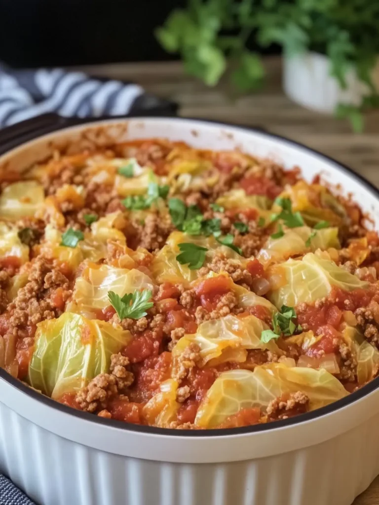 Crockpot Cabbage Roll Casserole with Ground Beef Bliss 4 Crockpot Cabbage Roll Casserole with Ground Beef