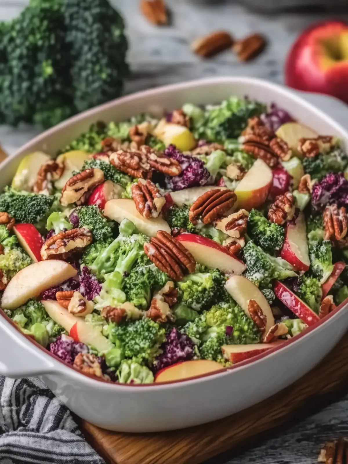 Crunchy Honeycrisp Apple Pecan Broccoli Salad You’ll Love 5 Honeycrisp Apple Pecan Broccoli Salad