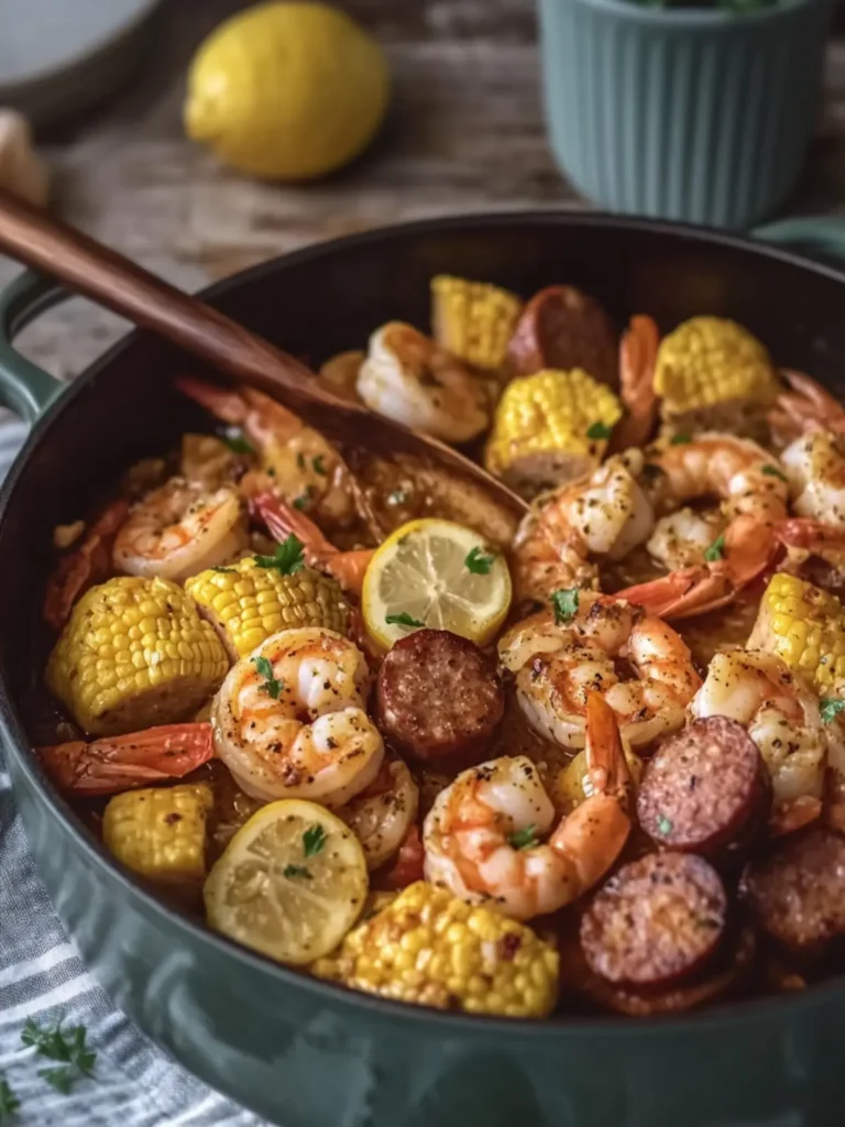 Savor the Flavors: Garlic Butter Shrimp and Sausage Boil 4 Garlic Butter Shrimp and Sausage Boil