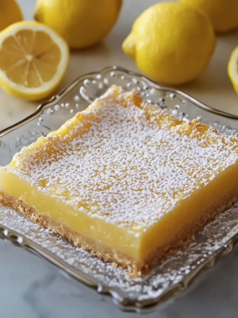 Easy 3-Ingredient Lemon Bars for a Zesty Treat Today 4 3-Ingredient Lemon Bars