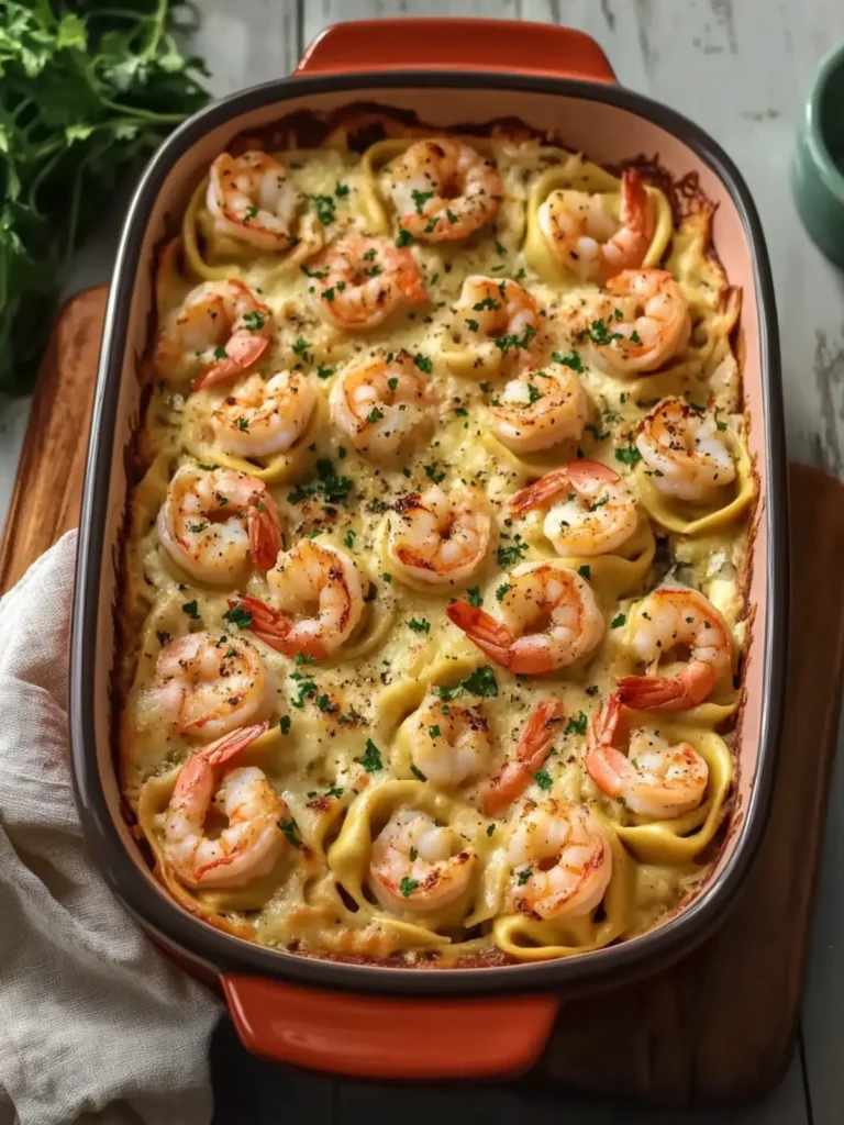Creamy Shrimp Scampi Tortellini Bake Your Family Will Love 4 Shrimp Scampi Tortellini Bake