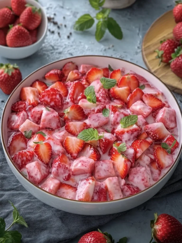 Delicious Strawberry Fruit Salad That Will Brighten Your Day 3 Strawberry Fruit Salad