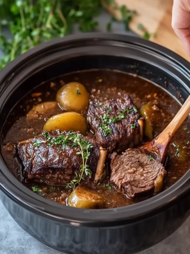 Crockpot Beef Shank: Tender Delights in Rich Tomato Gravy 4 Crockpot Beef Shank