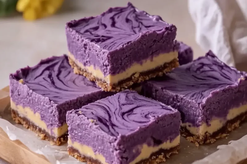 Ube Cheesecake Bars