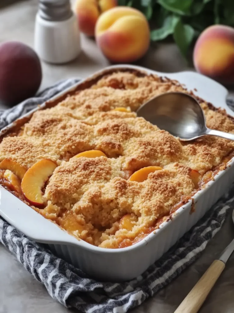 Easy Peach Cobbler Dump Cake for a Sweet Family Treat 3 Peach Cobbler Dump Cake