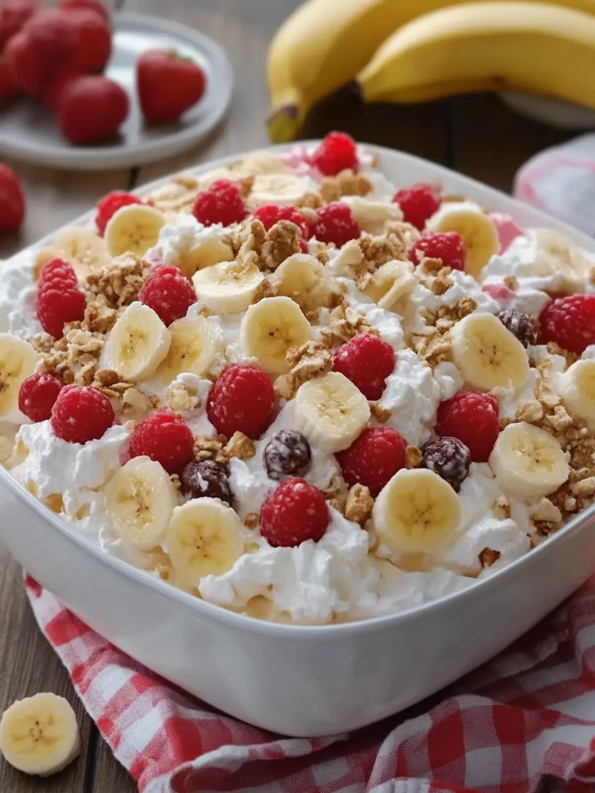Banana Split Fluff Salad