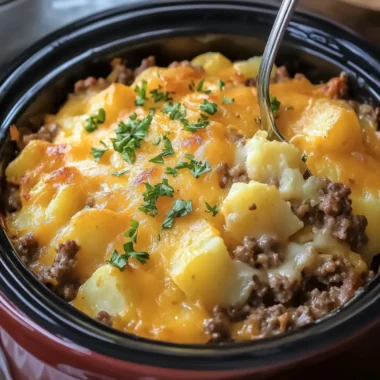 Crockpot Hamburger Potato Casserole Your New Comfort Food Dream