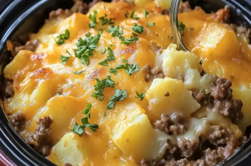 Crockpot Hamburger Potato Casserole