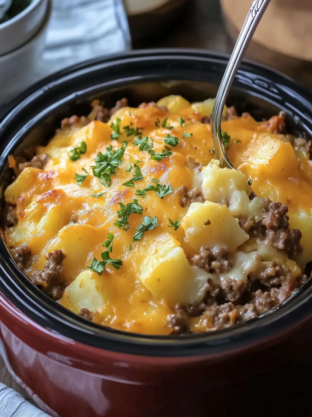 Crockpot Hamburger Potato Casserole Your New Comfort Food Dream 5 Crockpot Hamburger Potato Casserole