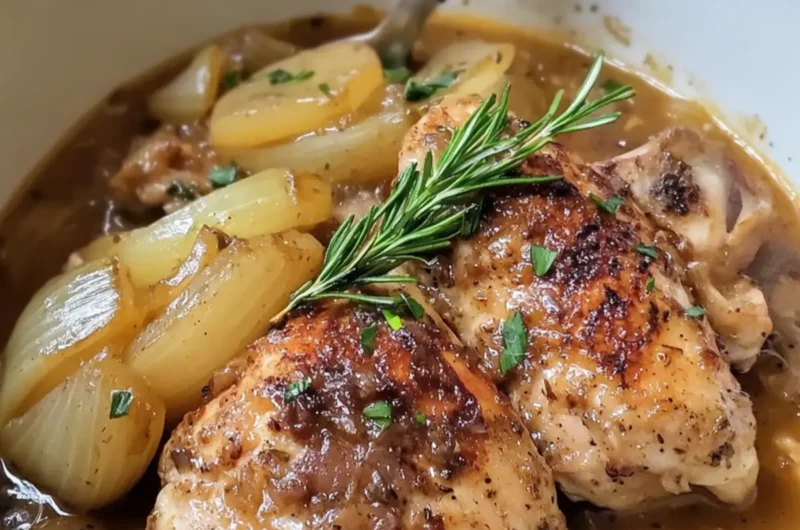 Crock Pot Buttery Onion Chicken