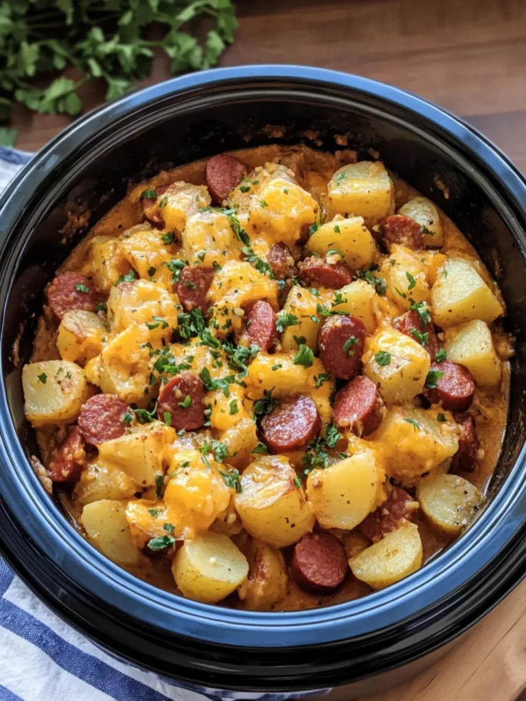 Crockpot Cheesy Potatoes and Beef Kielbasa for Cozy Nights 3 Crockpot Cheesy Potatoes and Beef Kielbasa