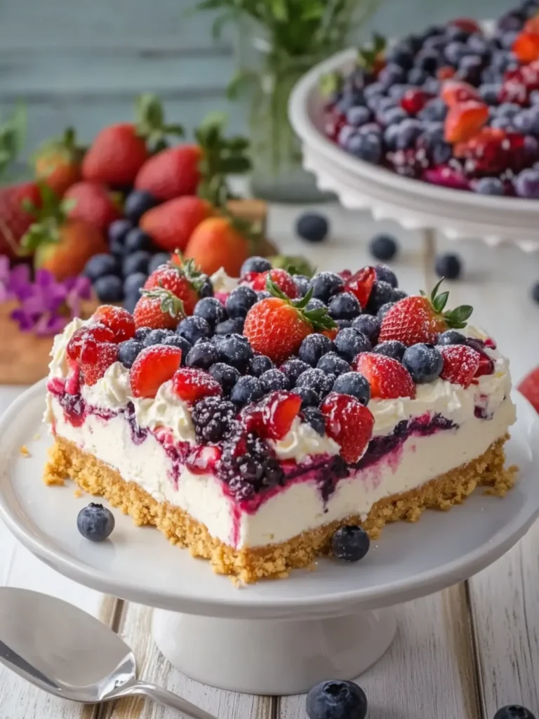 Blueberry Strawberry Cheesecake Delight That Will Wow You 3 Blueberry Strawberry Cheesecake Delight