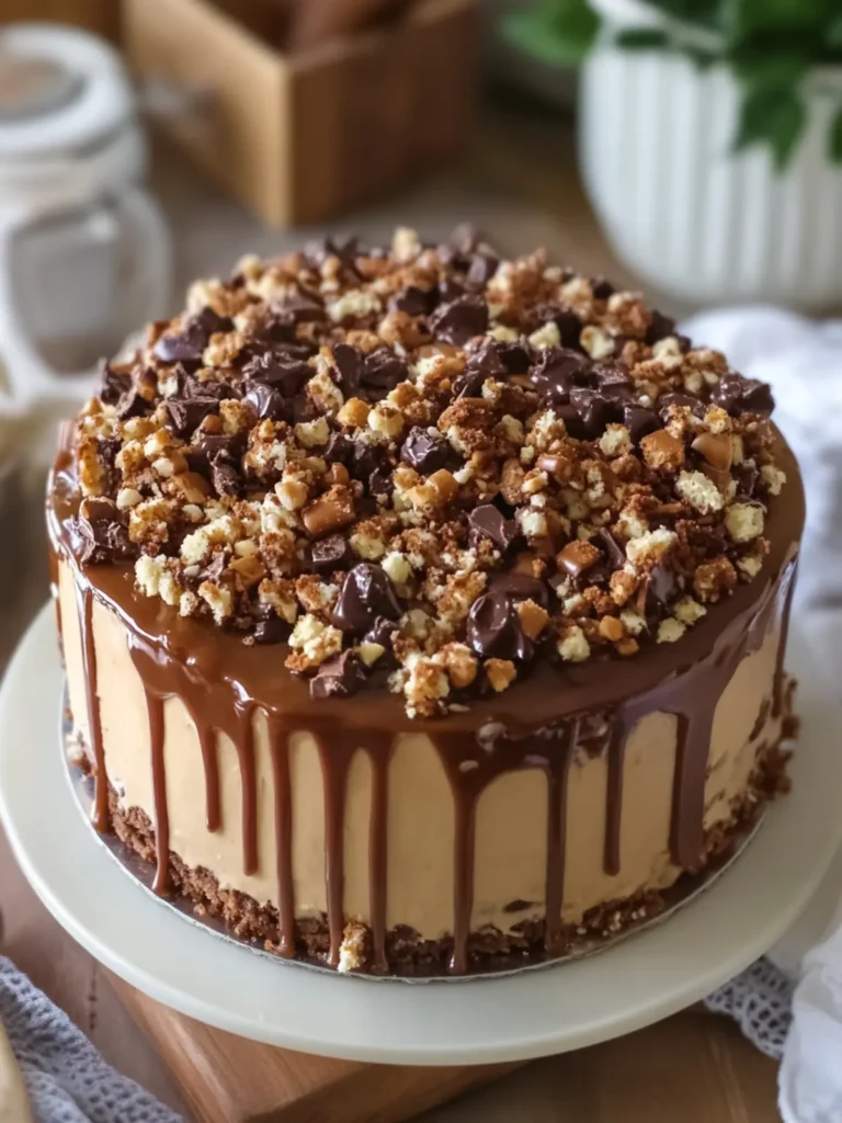 Decadent Chocolate Caramel Crunch Cake to Wow Your Guests 3 Chocolate Caramel Crunch Cake