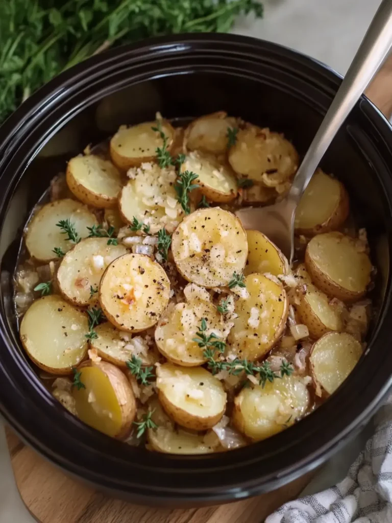Crockpot Potatoes & Onions: Creamy Comfort in Every Bite 2 Crockpot Potatoes & Onions