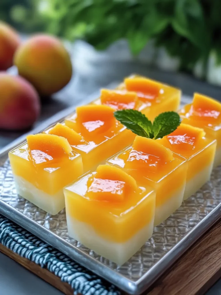 Budget Mango Jelly Dessert