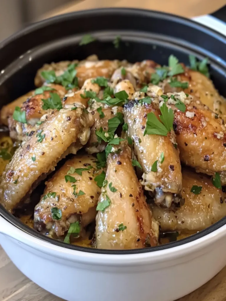 Savory Slow Cooker Garlic Parmesan Chicken Wings to Wow Everyone 4 Slow Cooker Garlic Parmesan Chicken Wings