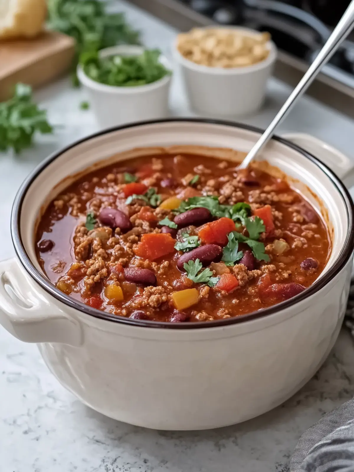 Irresistible Slow Cooker Chili with Ground Beef & Beans Delight 5 Slow Cooker Chili with Ground Beef & Beans