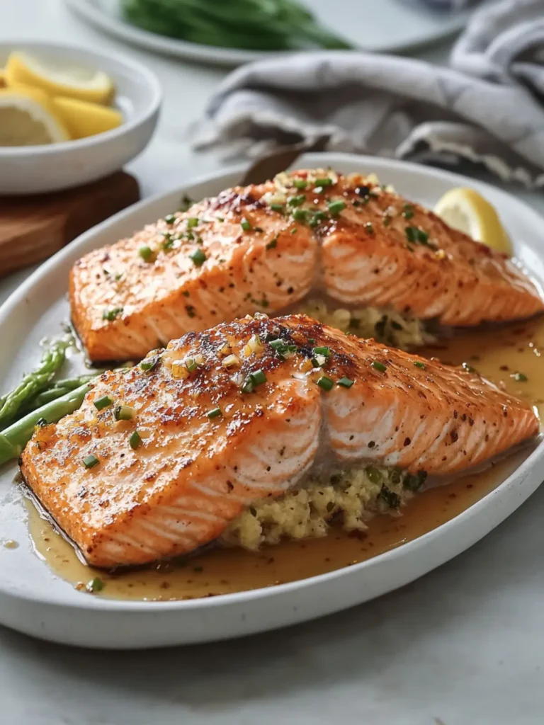 Brown Sugar Glazed Stuffed Salmon Seafood