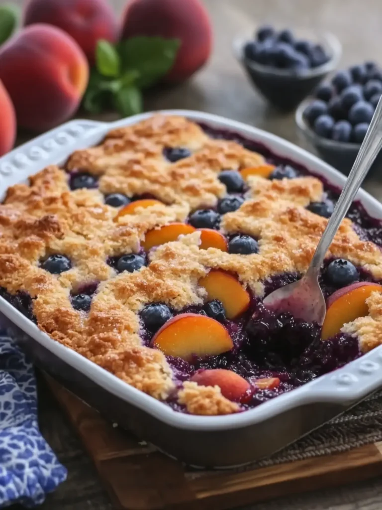 Peach Blueberry Cobbler: A Cozy Dessert to Share and Delight 4 Peach Blueberry Cobbler