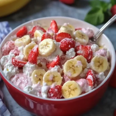 Delicious Strawberry Banana Fluff Salad for a Sweet Treat 16 Strawberry Banana Fluff Salad