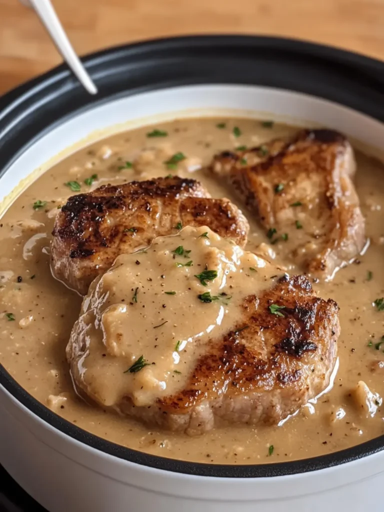 Tender Slow Cooker Pork Chops & Gravy for Cozy Nights 4 Slow Cooker Pork Chops & Gravy