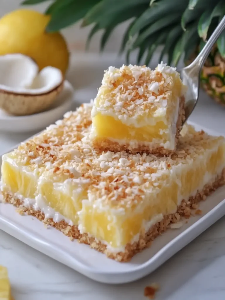 Delicious Pineapple Coconut Crunch Bars for Your Sweet Tooth 2 Pineapple Coconut Crunch Bars