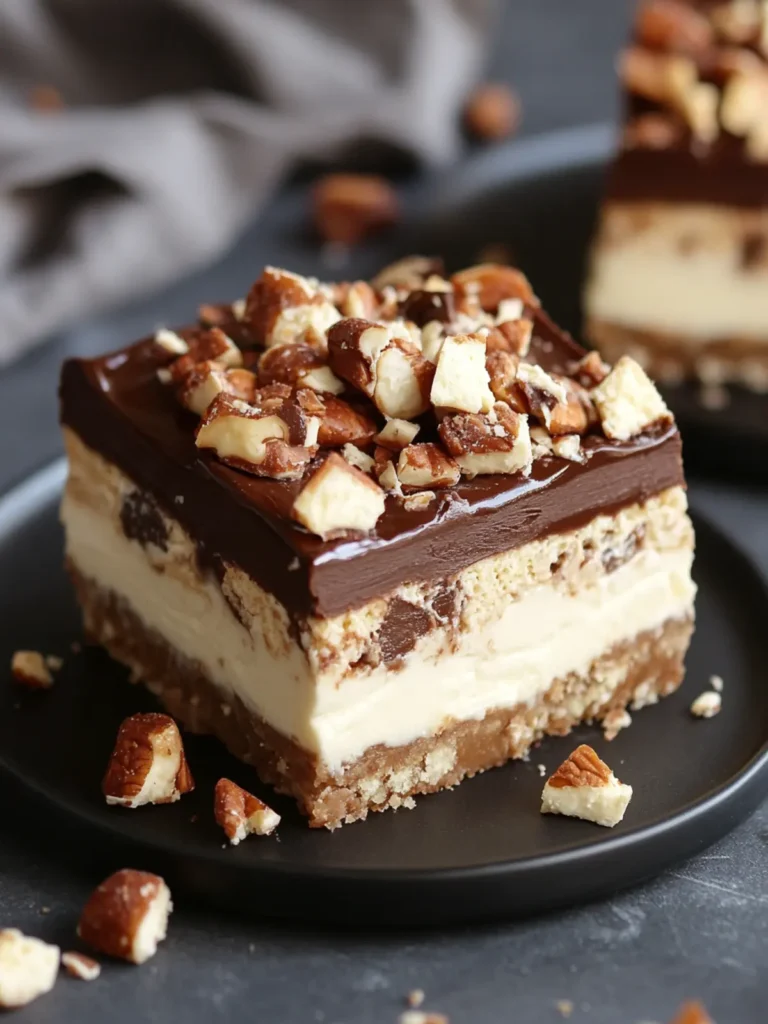 Decadent No-Bake Snickers Cheesecake Bars to Indulge In 2 No-Bake Snickers Cheesecake Bars
