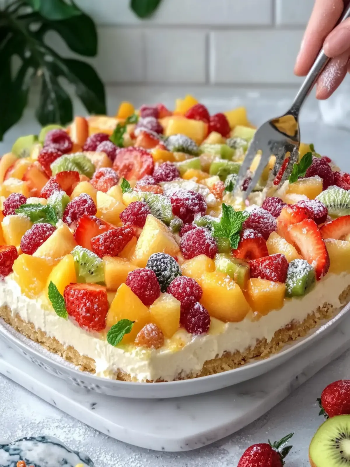 Tropical Cheesecake Fruit Salad That Takes Dessert to Paradise 5 Tropical Cheesecake Fruit Salad