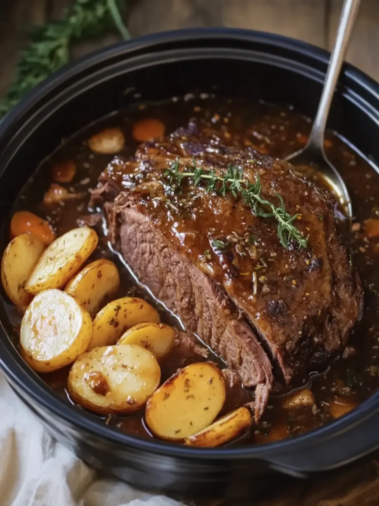 Melt-in-Your-Mouth Slow Cooker Glazed Roast Delight 4 Slow Cooker Glazed Roast