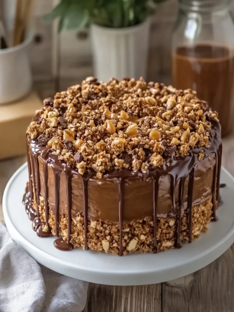 Decadent Chocolate Caramel Crunch Cake to Wow Your Guests 2 Chocolate Caramel Crunch Cake