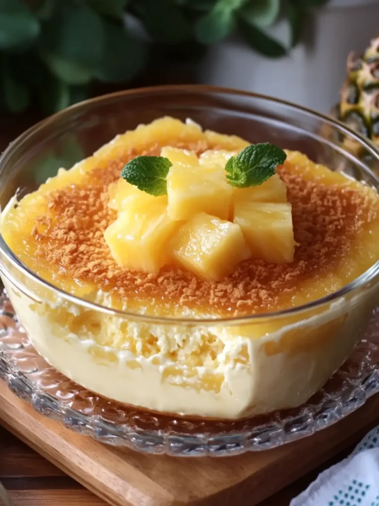 No-Bake Pineapple Cream Dessert: Pure Tropical Bliss! 3 No-Bake Pineapple Cream Dessert
