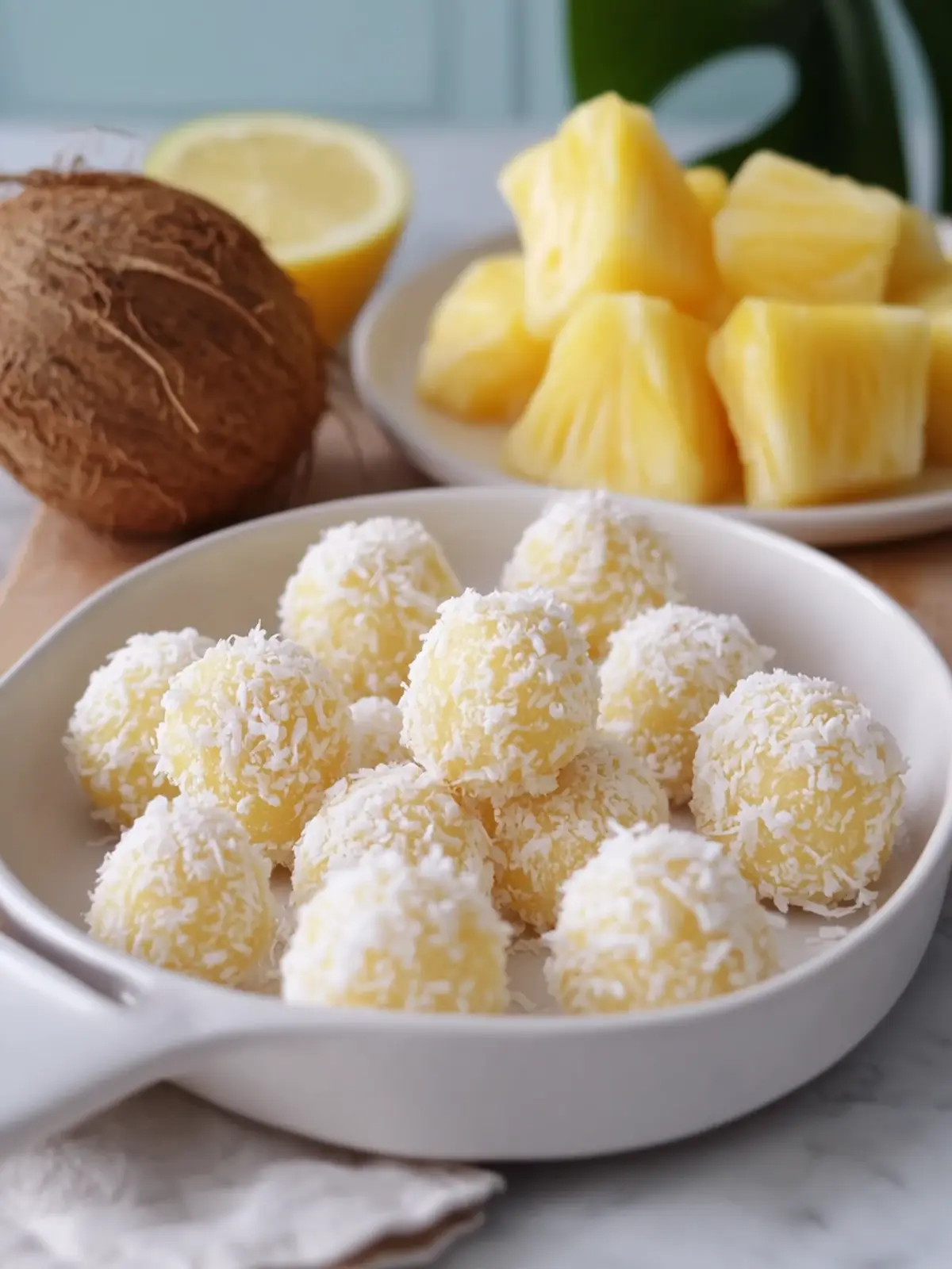 Pineapple Coconut Snowball Bites That'll Brighten Your Day 5 Pineapple Coconut Snowball Bites