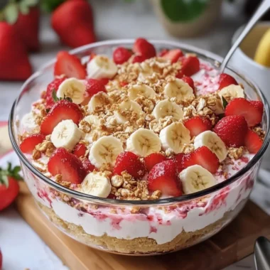 Luscious Strawberry Banana Cheesecake Salad You’ll Crave 6 Luscious Strawberry Banana Cheesecake Salad You’ll Crave