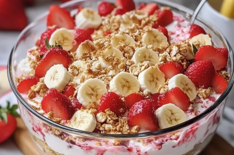 Strawberry Banana Cheesecake Salad