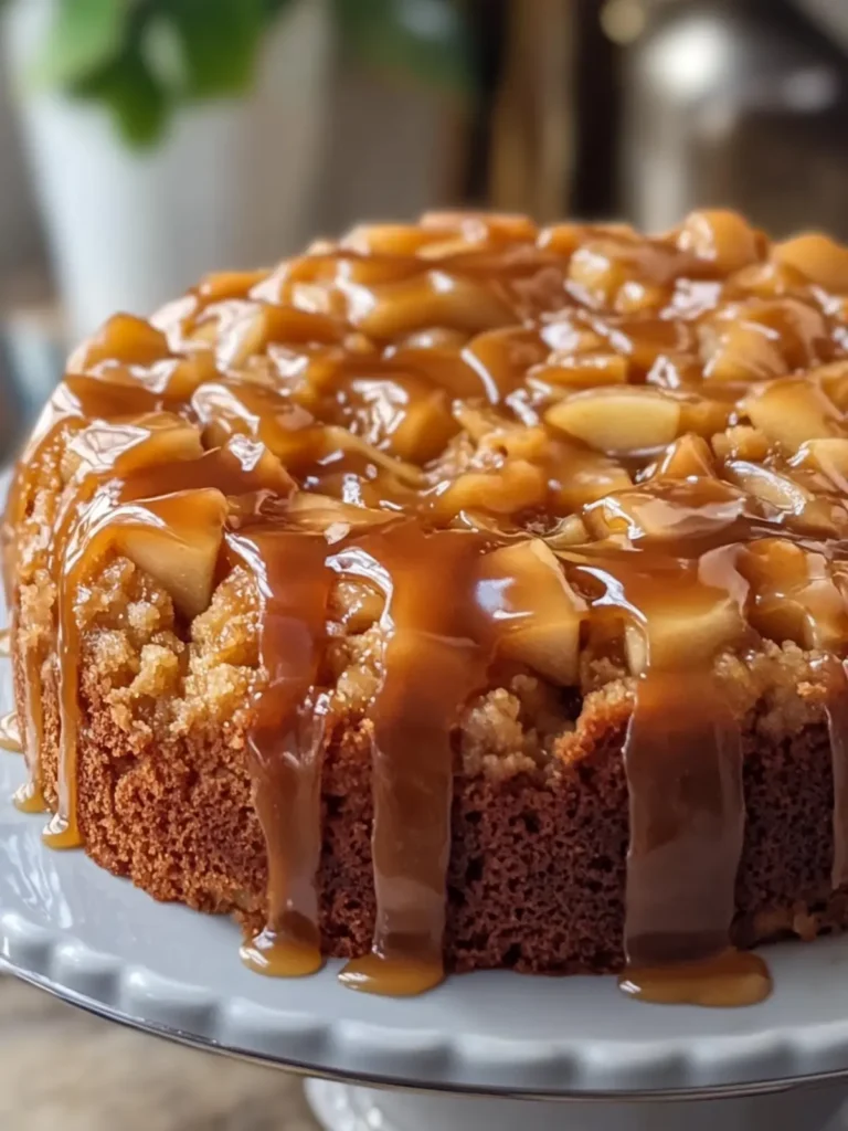 Delicious Fresh Apple Cake with Caramel Glaze to Wow Your Guests 3 Fresh Apple Cake with Caramel Glaze