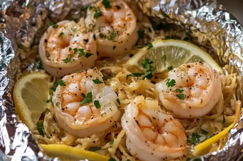 Shrimp Scampi Foil Packets