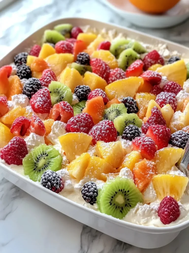 Tropical Cheesecake Fruit Salad That Takes Dessert to Paradise 4 Tropical Cheesecake Fruit Salad