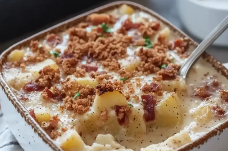 Smoky Bacon Ranch Potato Soup