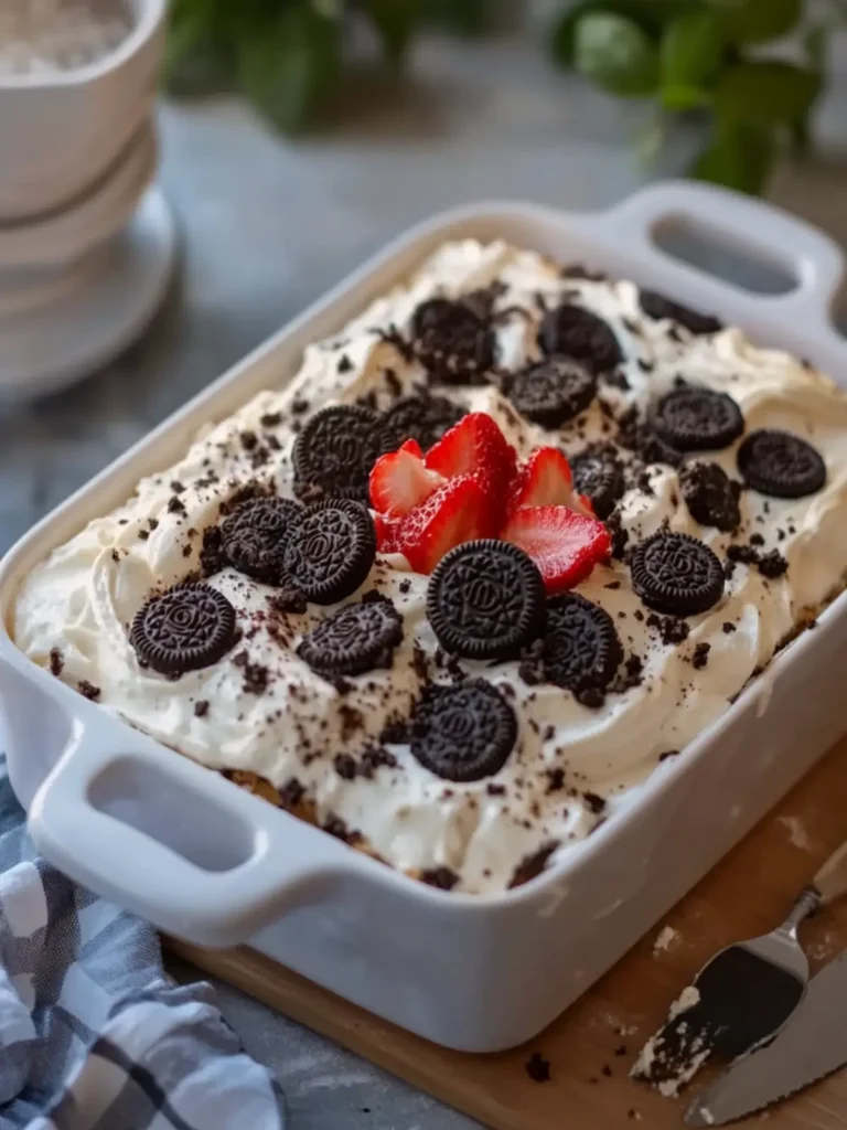 Decadent Oreo Tres Leches Cake Casserole for Dessert Lovers 3 Oreo Tres Leches Cake Casserole